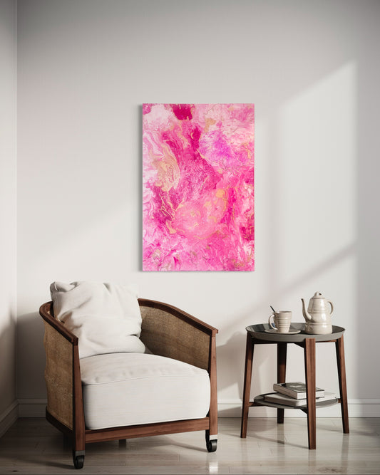 Disaster in Pink Painting by Kathryn Hill